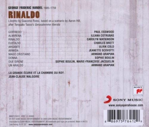 HANDEL: RINALDO - WATKINSON, COTRUBAS, MALGOIRE, LA CHAMBRE DU ROY (3 CDS)