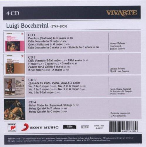 BOCCHERINI: CELLO SONATAS; CELLO CONCERTOS; FLUTE QUINTETS; STABAT MATER AND MORE (4 CDS)