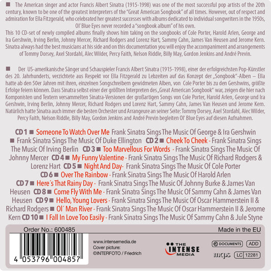 FRANK SINATRA SINGS THE SONGBOOKS (10 CDS)