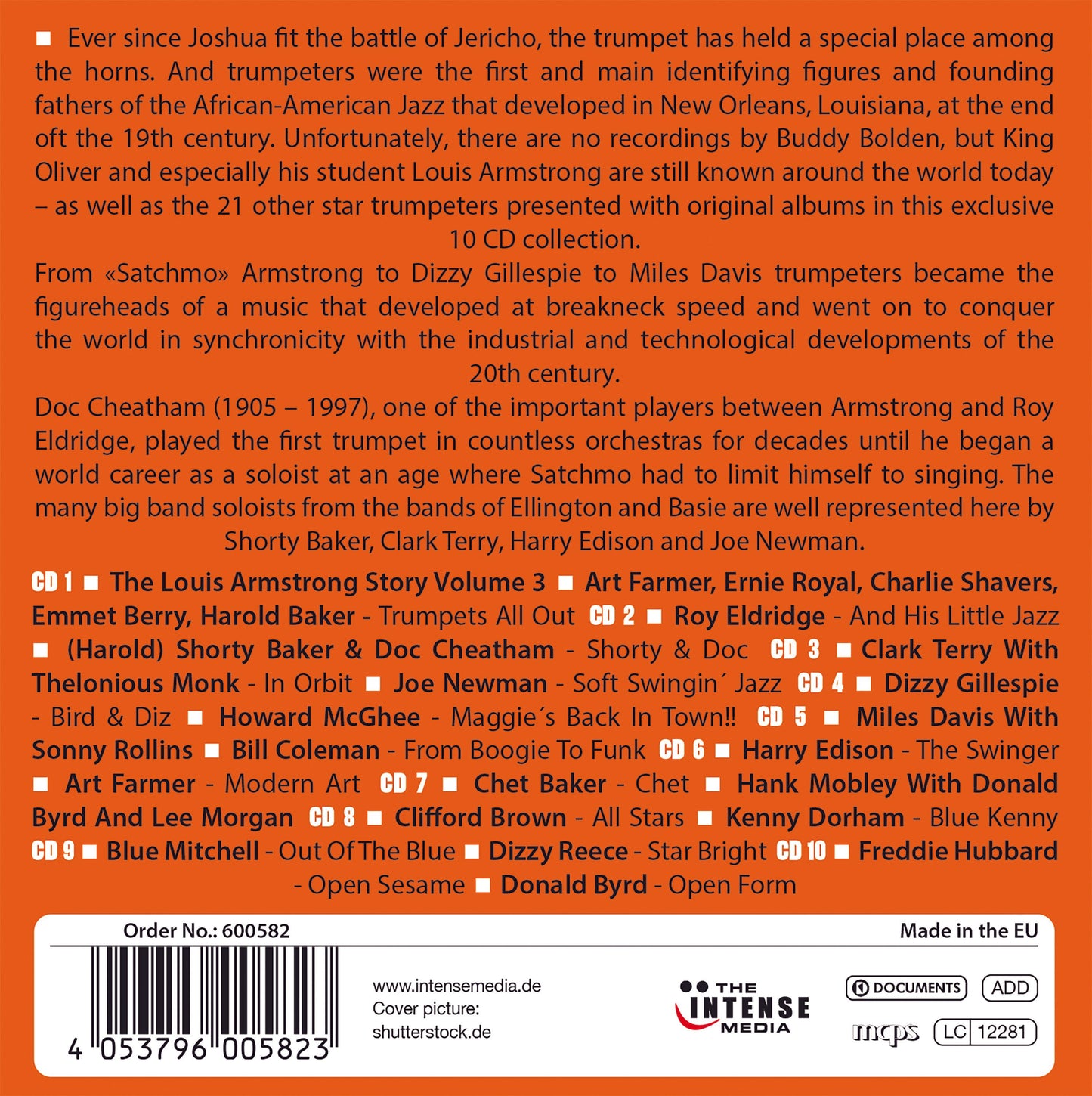 Jazz Trumpets: Trumpet Stars from Satchmo to Miles (10 CDs)