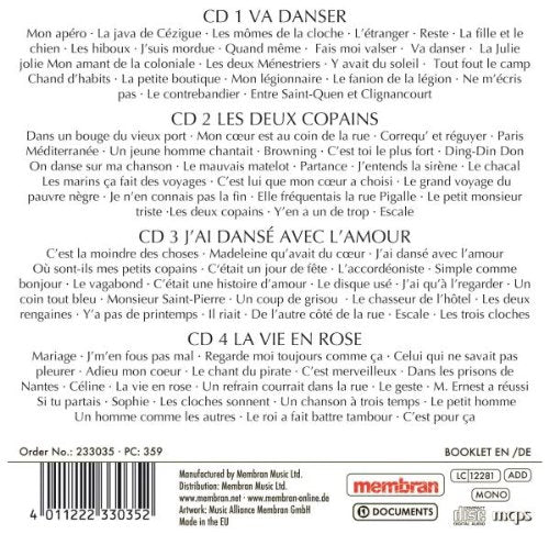 EDITH PIAF: Le Môme de Paris (4 CDS)