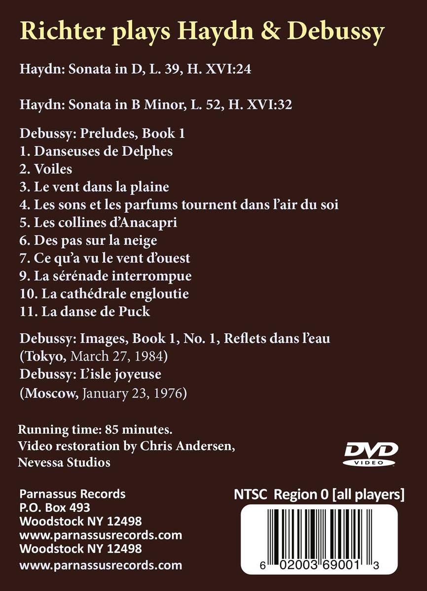RICHTER PLAYS HAYDN & DEBUSSY - Sviatoslav Richter (DVD)