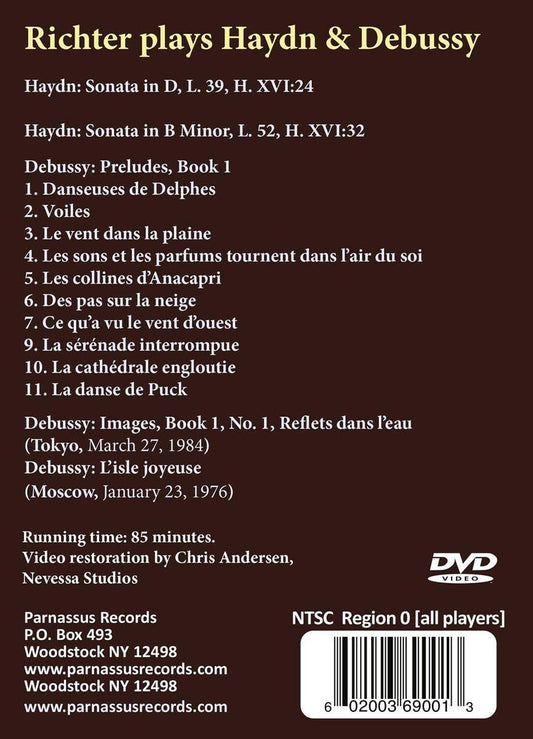 RICHTER PLAYS HAYDN & DEBUSSY - Sviatoslav Richter (DVD)