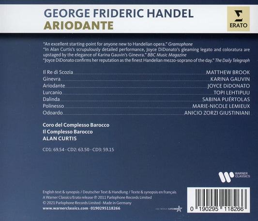HANDEL: ARIODANTE - Joyce diDonato, Il Complesso Barocco (3 CDs)