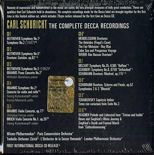Carl Schuricht: The Complete Decca Recordings (10 CDs)