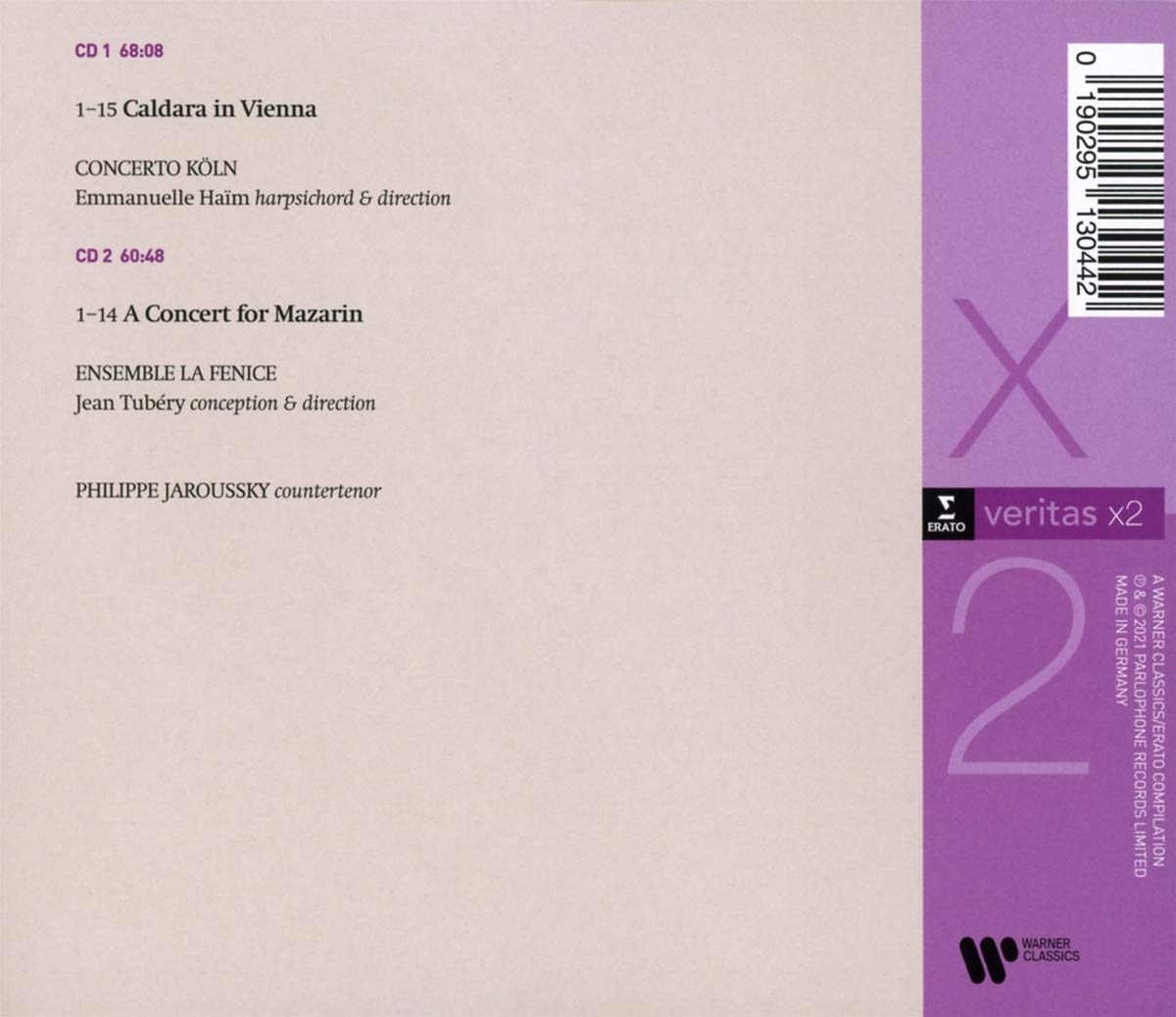 Caldara In Vienna; Un Concert Pour Mazarin - Philippe Jaroussky (2 CDs)