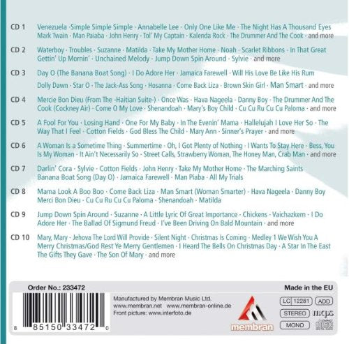 Harry Belafonte: Calypso, Blues and Folk Songs (10 CDs)