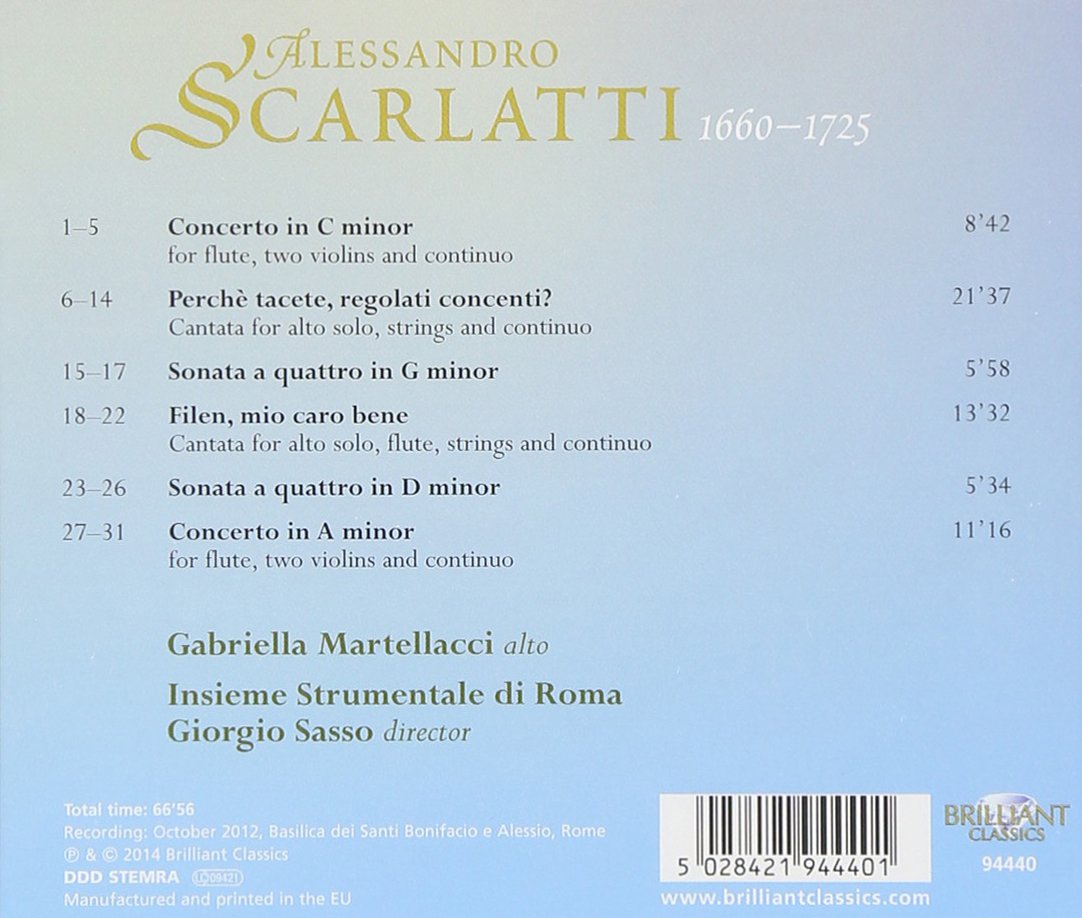 SCARLATTI, A.: Alto Cantatas