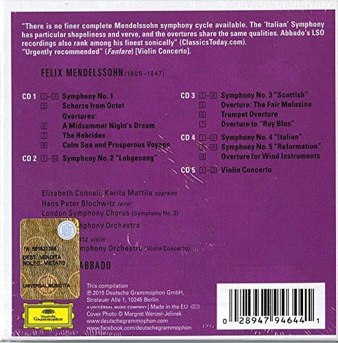 MENDELSSOHN - ABBADO (5 CDS)