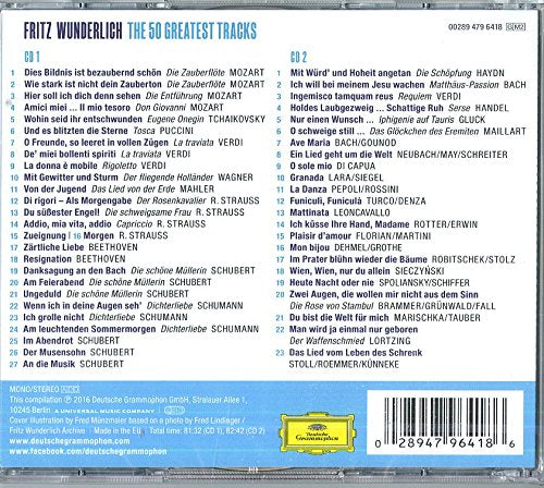 Fritz Wunderlich - The 50 Greatest Tracks (2 CDs)