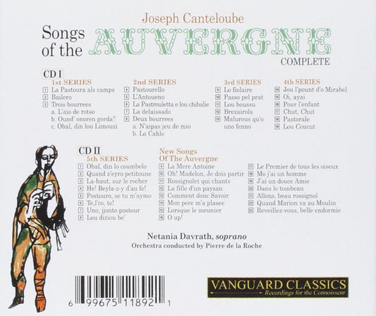 CANTALOUBE: SONGS OF THE AUVERGNE - NETANIA DAVRATH (2 CDS)