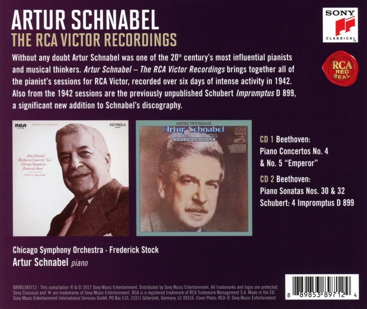 ARTUR SCHNABEL: THE RCA VICTOR RECORDINGS (2 CDS)