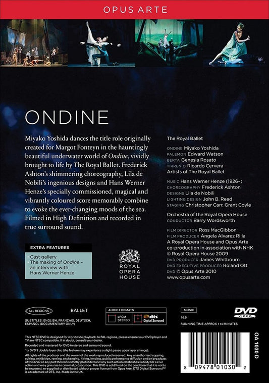 HENZE, Hans Werner: Ondine - Royal Ballet (DVD)