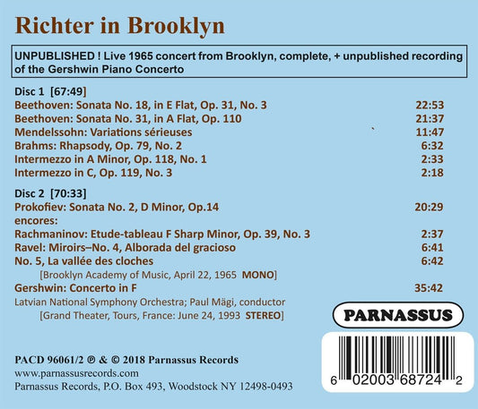 RICHTER IN BROOKLYN (2 CDS)
