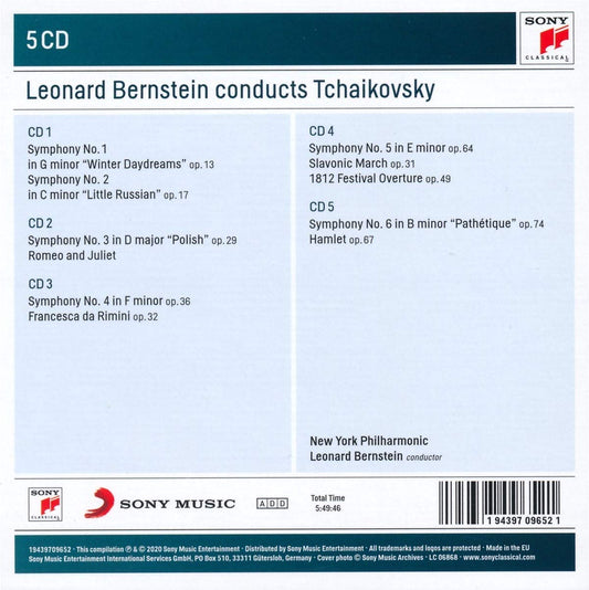 LEONARD BERNSTEIN CONDUCTS TCHAIKOVSKY (5 CDS)
