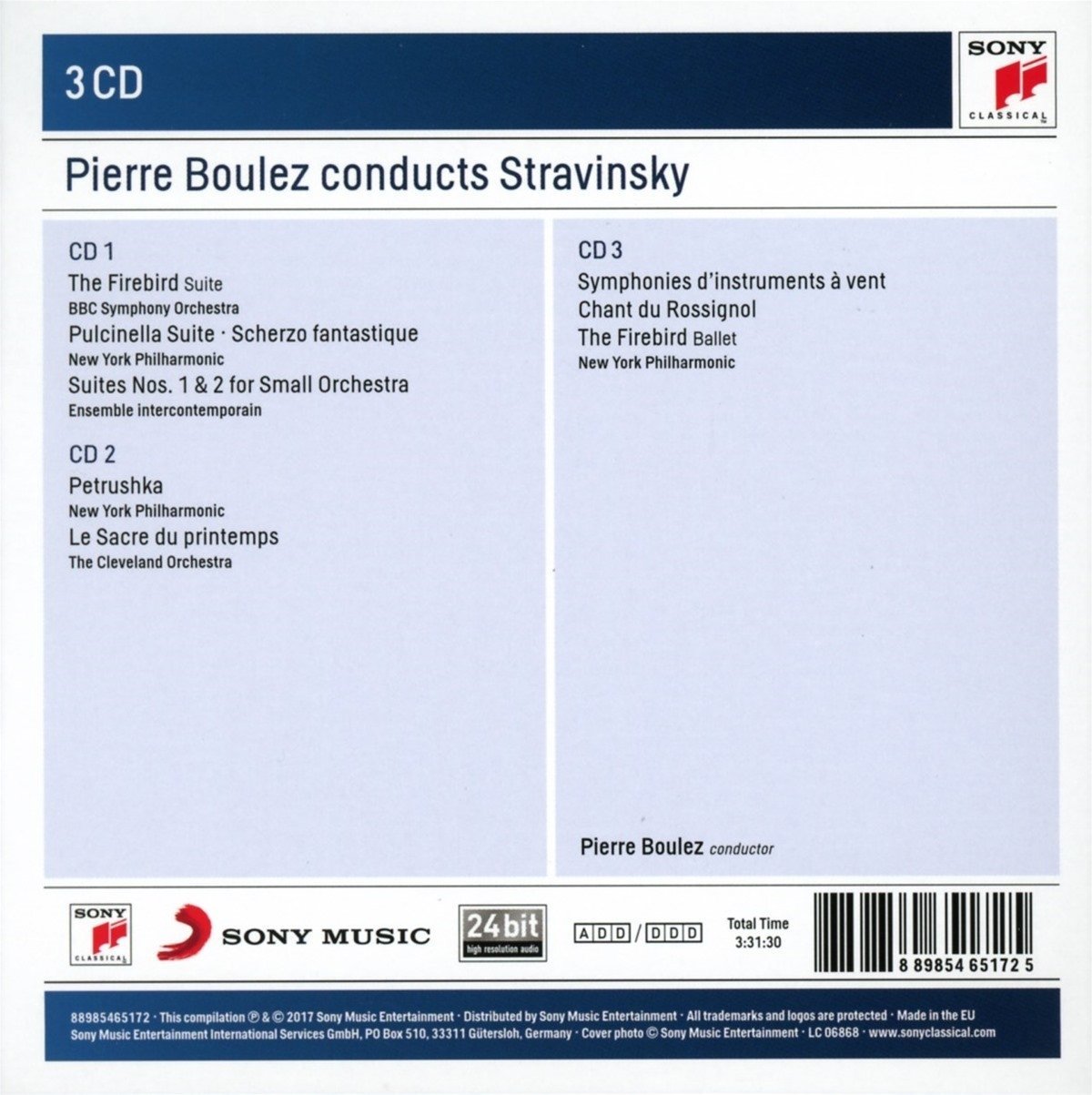 PIERRE BOULEZ CONDUCTS STRAVINSKY (5 CDS)