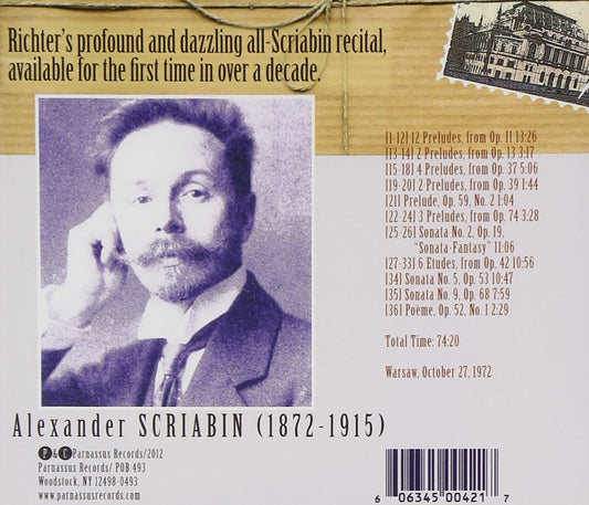 RICHTER IN WARSAW: THE SCRIABIN RECITAL