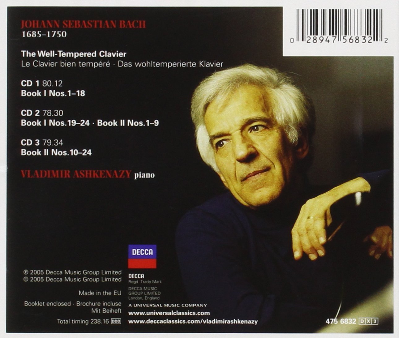 BACH, J.S.: THE WELL-TEMPERED CLAVIER, BOOKS 1 & 2 (4 CDS)