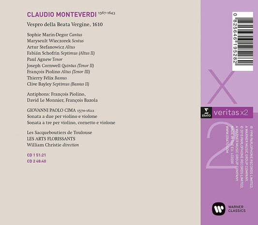 Monteverdi: Vespro della Beata Virgine - William Christie, Les Arts Florissants (2 CDs)