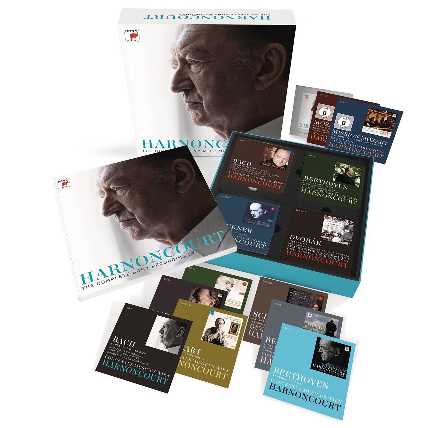 NIKOLAUS HARNONCOURT: THE COMPLETE SONY RECORDINGS (61 CDS + 3 DVDS)