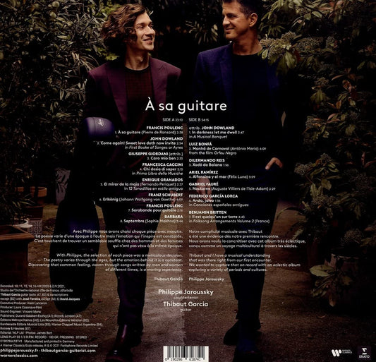 PHILLIPPE JAROUSSKY & THIBAUT GARCIA: A SA GUITARE (LP)