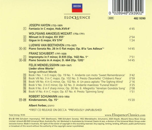 ALBERT FERBER: DECCA RECORDINGS 1946-1951