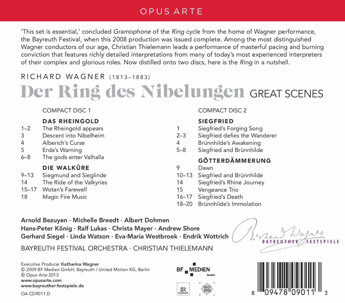 WAGNER: Der Ring des Nibelungen - Great Scenes - Thielemann, Bayreuth Festival Orchestra, Chorus (2 CDS)