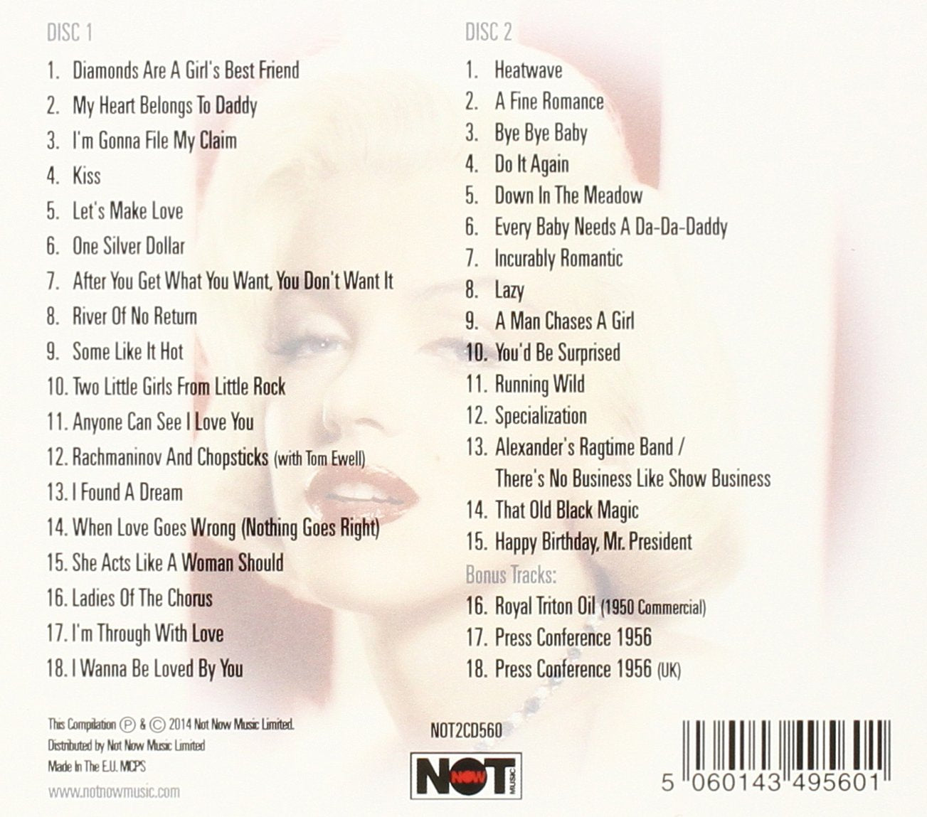 MARILYN MONROE: Diamonds (2 CDS)