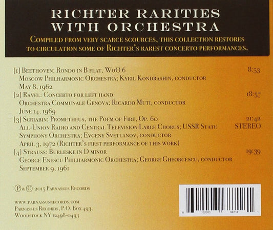 RICHTER RARITIES WITH ORCHESTRA
