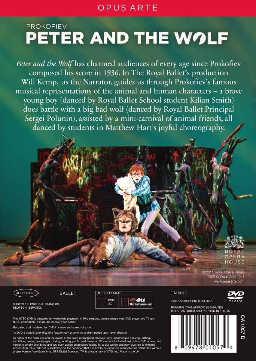 PROKOFIEV: Peter and the Wolf - Students of the Royal Ballet School (DVD)