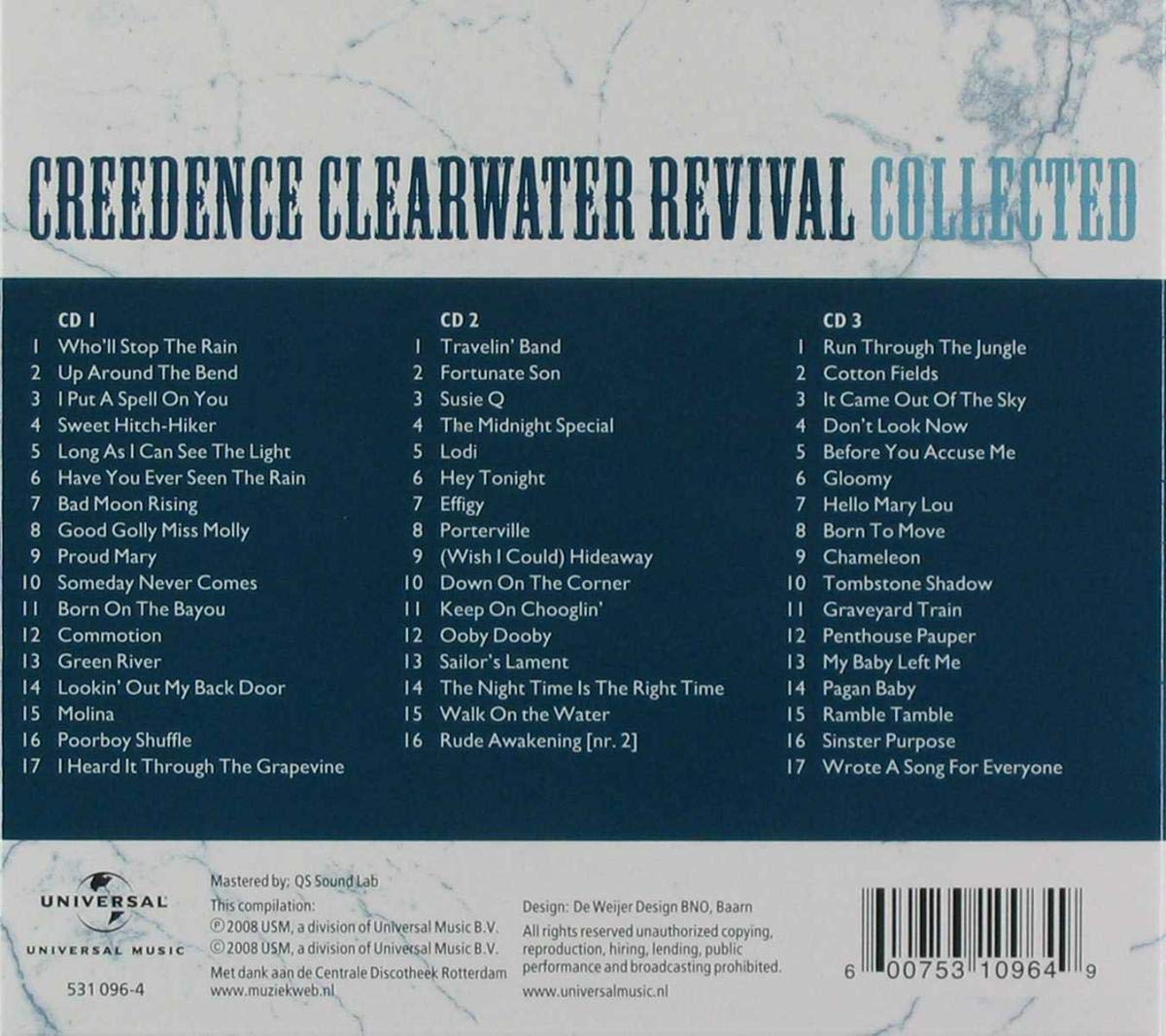 CREEDENCE CLEARWATER REVIVAL: COLLECTED (3 CDs)