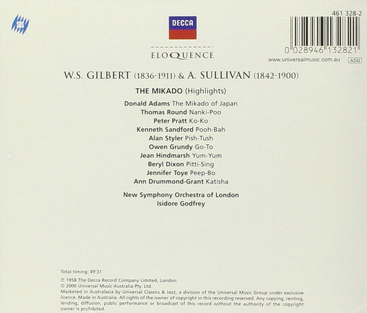 GILBERT & SULLIVAN: The Mikado (Highlights) - Godfrey, New Symphony Orchestra