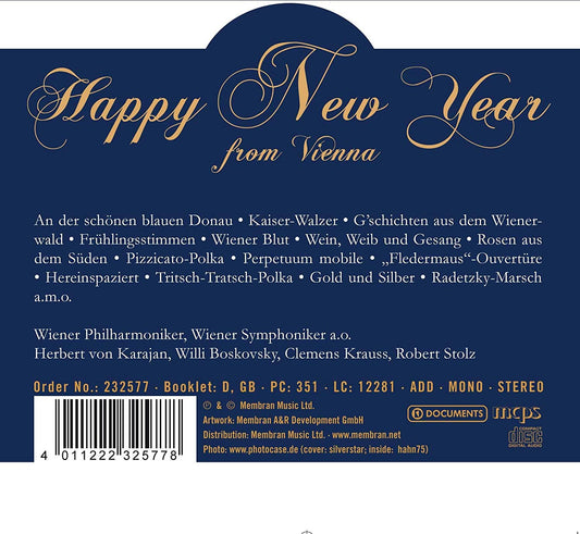 HAPPY NEW YEAR FROM VIENNA - KARAJAN, KRAUS, STOLZ (4 CDS)