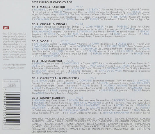 100 BEST CHILLOUT CLASSICS (6 CDS)