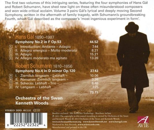 GAL: Symphony No. 2; SCHUMANN: Symphony No. 4 - Kenneth Woods, Orchestra of the Swan