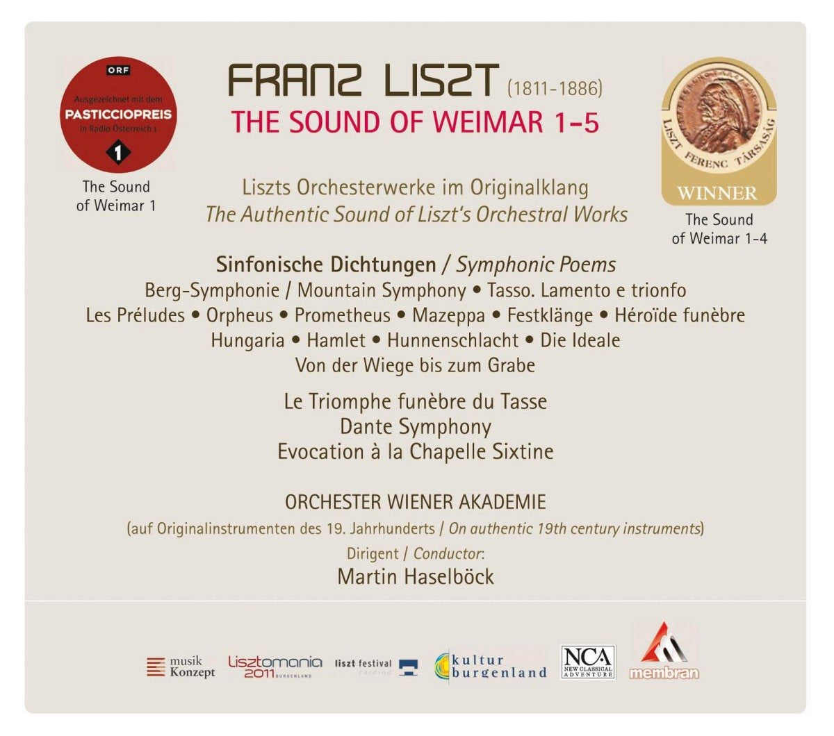 Liszt: Symphonic Poems: Haselböck, Orchester Wiener Akademie (5 CDs)
