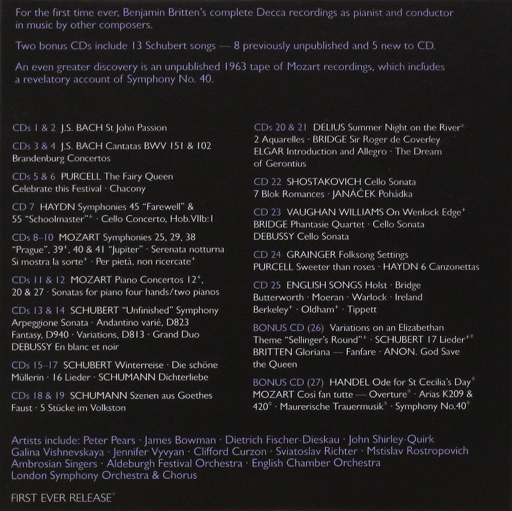 BRITTEN THE PERFORMER (27 CDs)