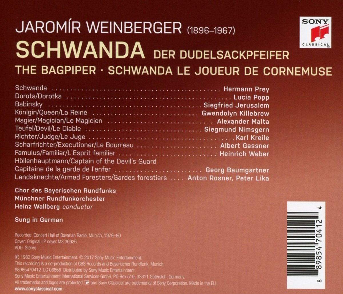 WEINBERGER: SCHWANDA THE BAGPIPER