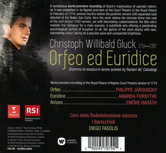 Gluck: Orfeo Ed Euridice (Napoli 1774) - Philippe Jaroussky, Diego Fasolis