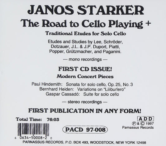 JANOS STARKER: THE ROAD TO CELLO PLAYING