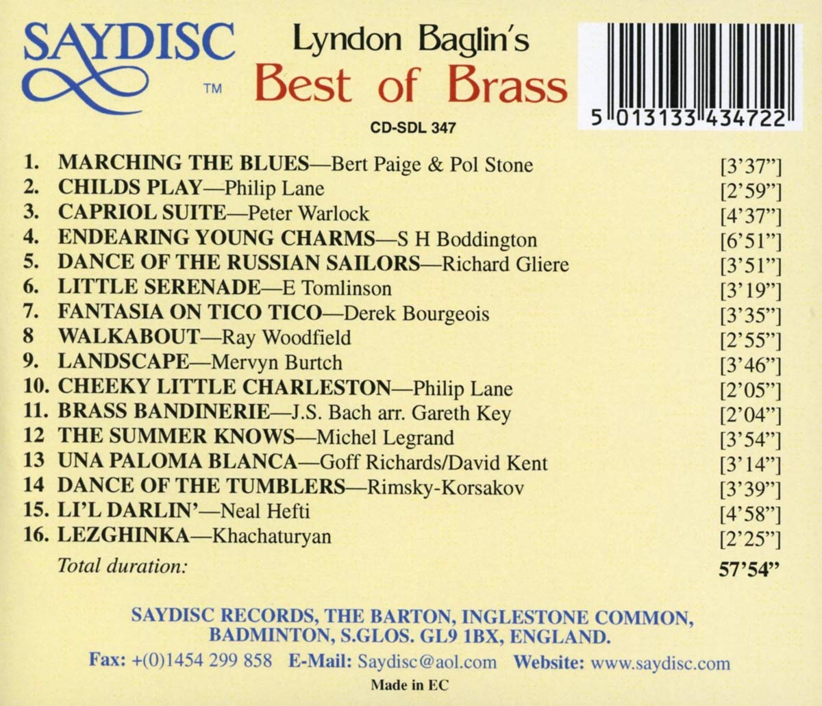 Lyndon Baglin's Best of Brass
