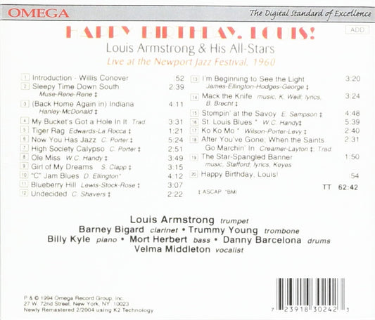 HAPPY BIRTHDAY LOUIS!: LIVE AT NEWPORT FESTIVAL 1960