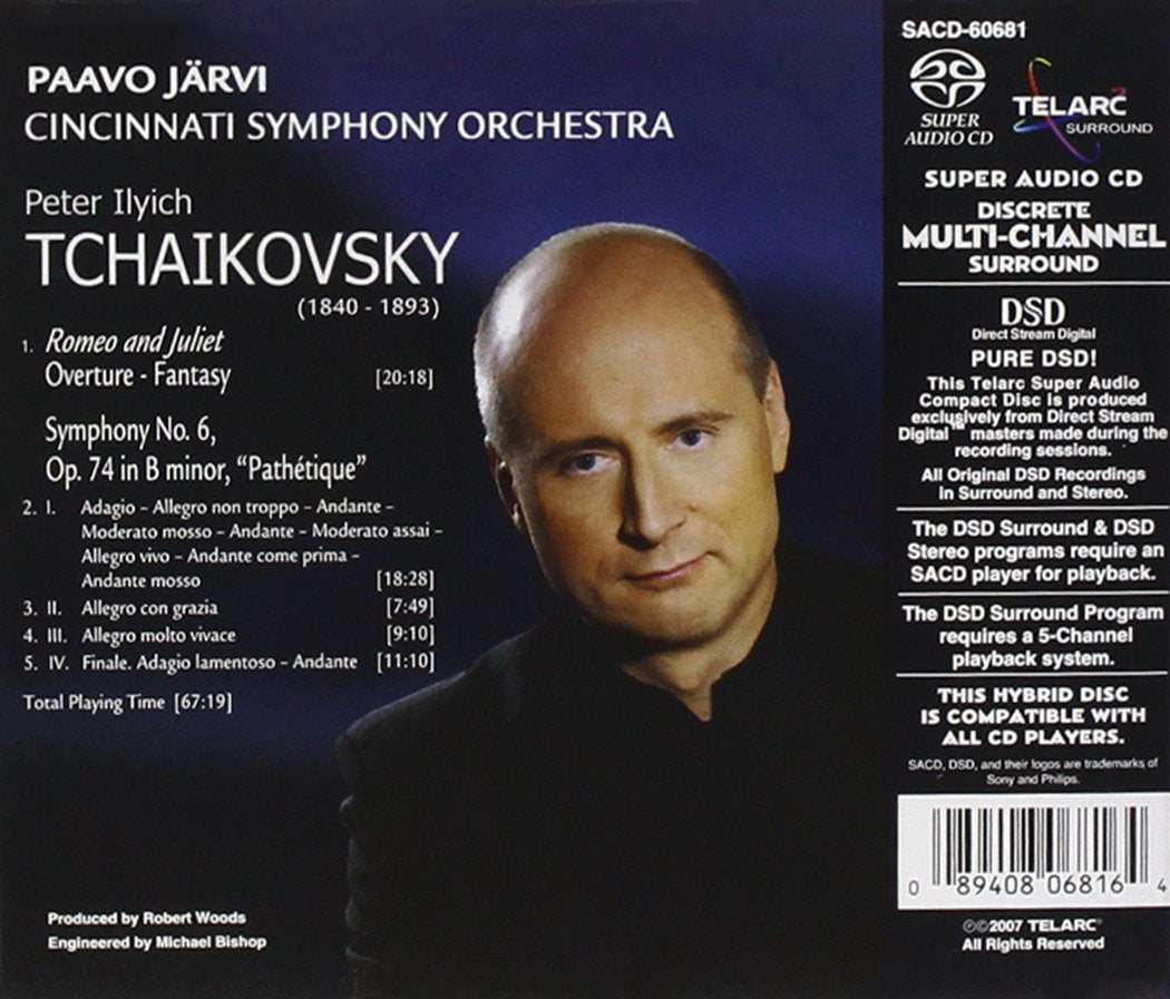 TCHAIKOVSKY: Symphony No. 6 "Pathetique"; Romeo & Juliet Overture - Paavo Jarvi, Cincinnati Symphony Orchestra (Hybrid SACD)