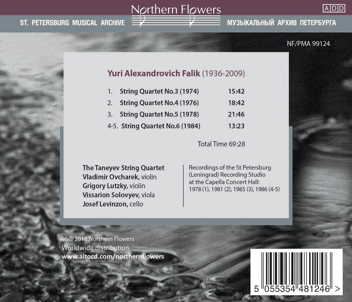 FALIK: STRING QUARTETS NOS. 3-6 - TANAYEV STRING QUARTET