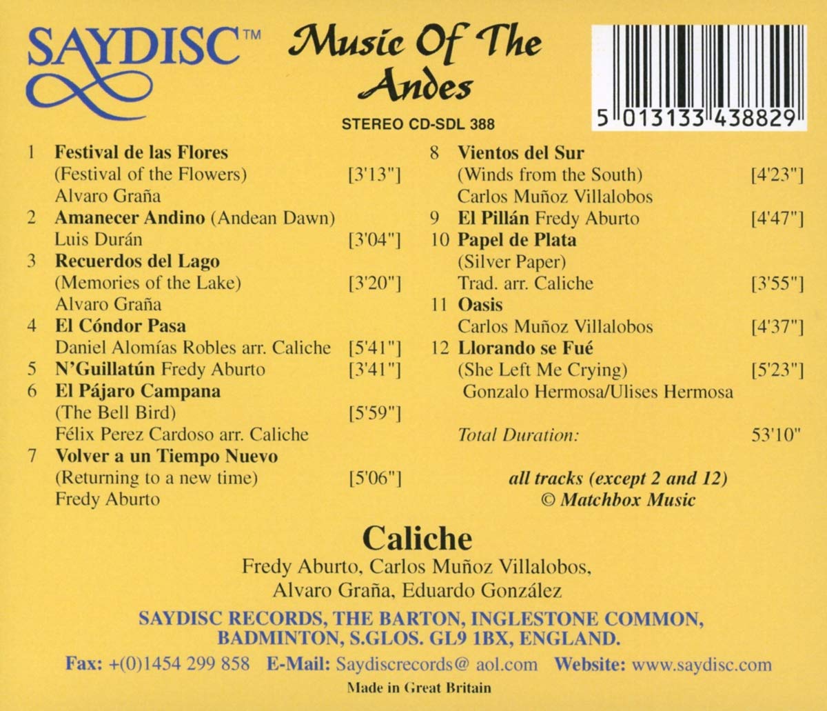 Music of the Andes - Caliche