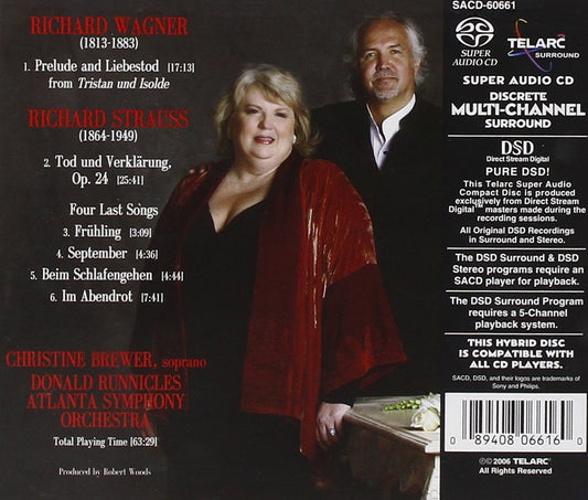 STRAUSS: Four Last Songs; WAGNER: Death and Transfiguration - Christine Brewer, Donald Runnicles, Atlanta Symphony Orchestra (Hybrid SACD)