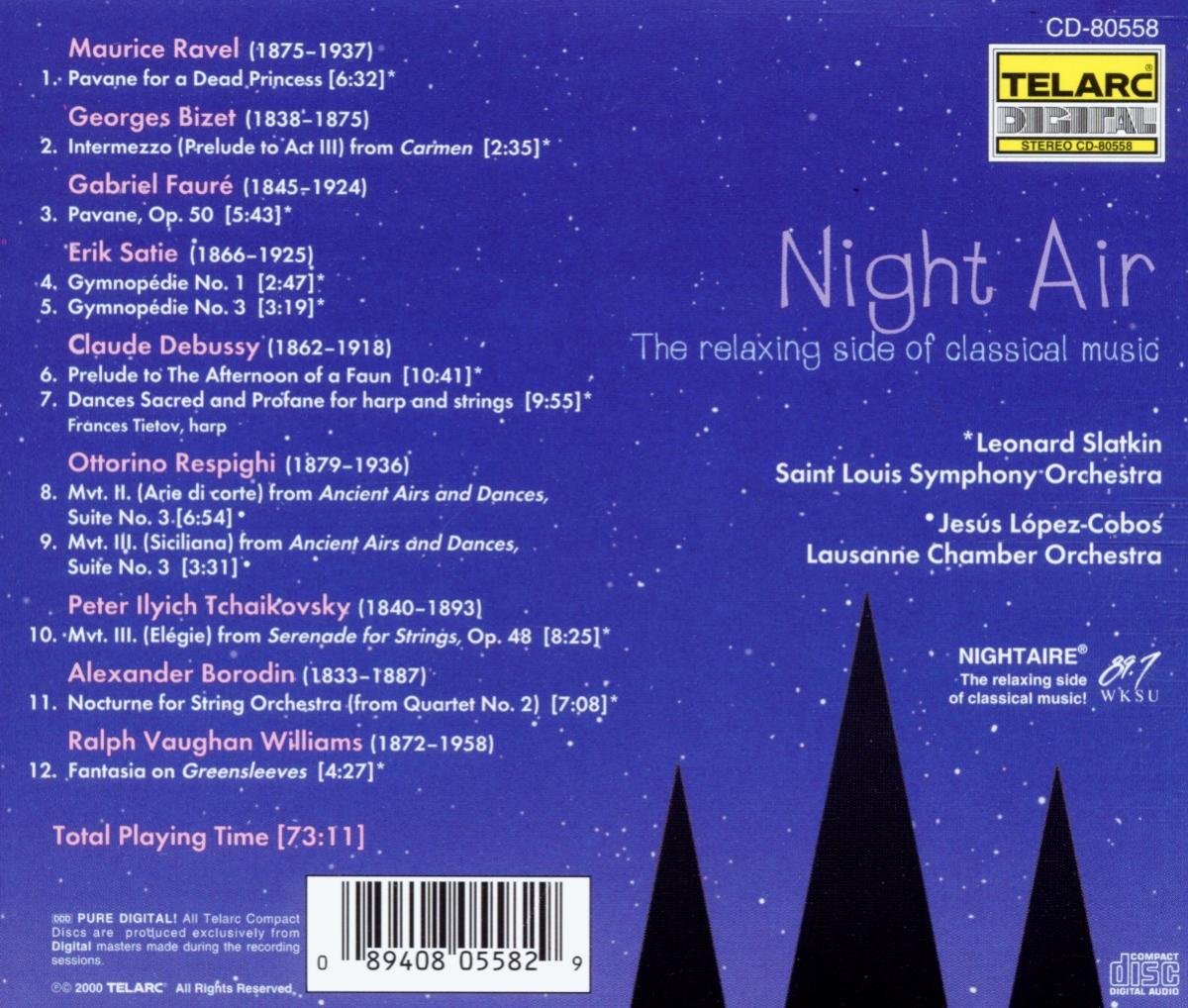 NIGHT AIR: The Relaxing Side of Classical Music - Slatkin, St. Louis Symphony Orchestra