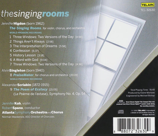 HIGDON: The Singing Rooms; SINGLETON: PraiseMaker; SCRIABIN: Poem of Ecstacy - Atlanta Symphony Chorus, Robert Spano