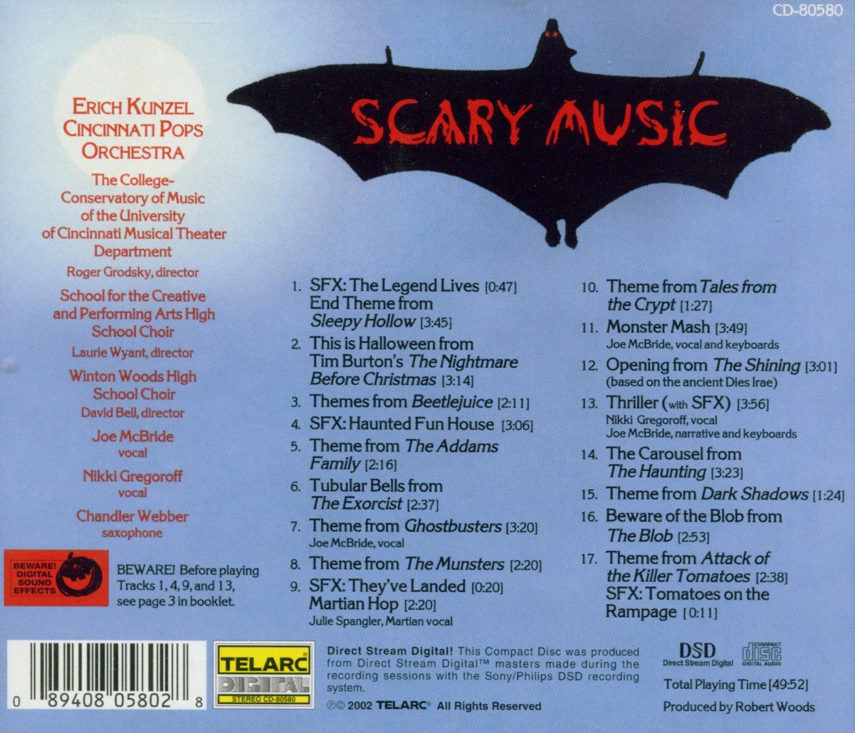 SCARY MUSIC - ERICH KUNZEL & CINCINNATI POPS ORCHESTRA