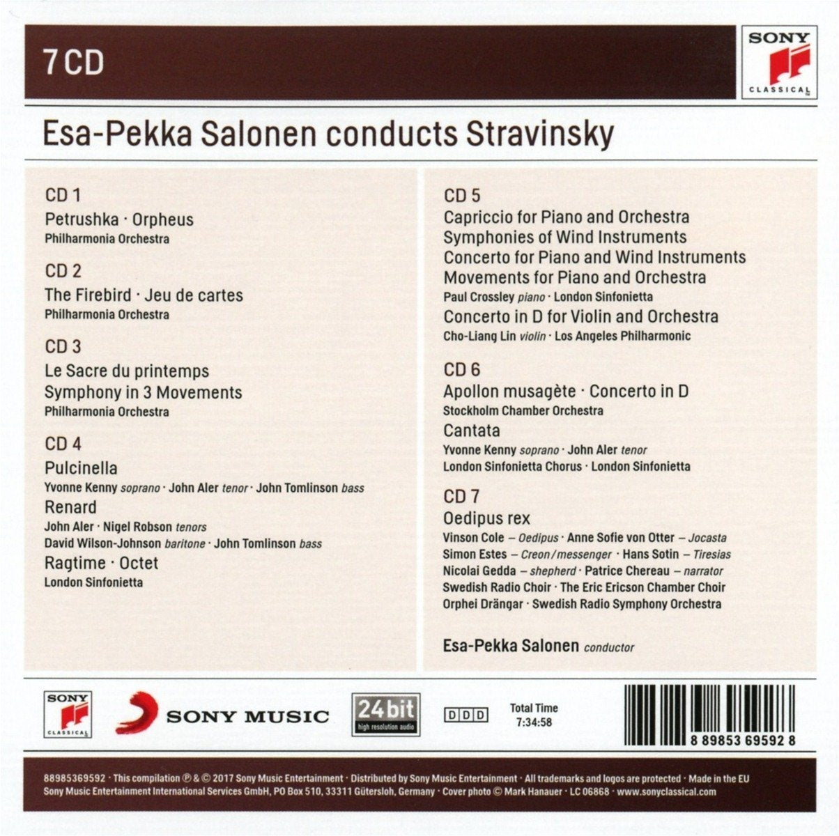 ESA-PEKKA SALONEN CONDUCTS STRAVINSKY (7 CDs)